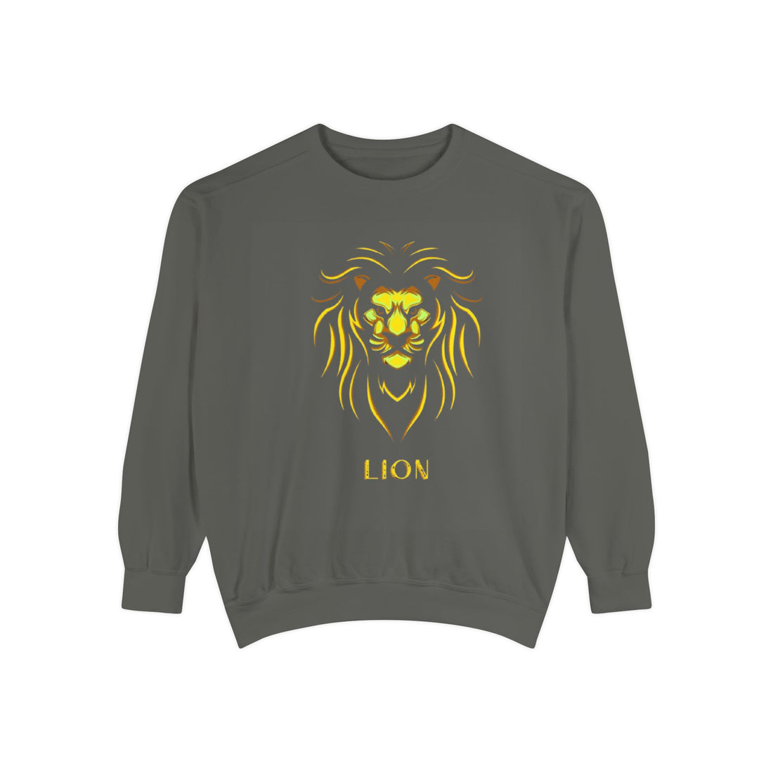 Lion, Unisex Garment-Dyed Sweatshirt