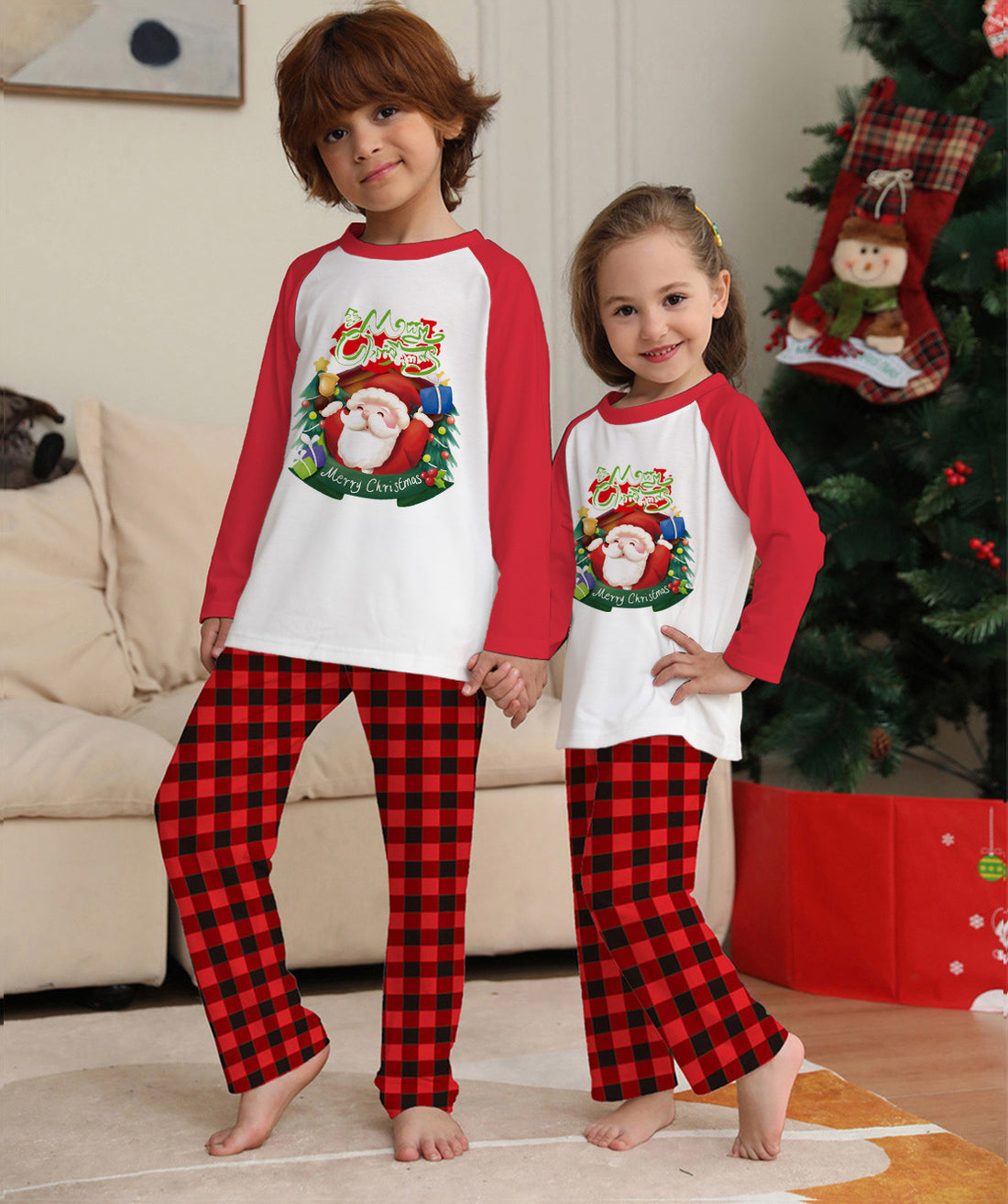 Family Matching Christmas T-Shirt Pajamas