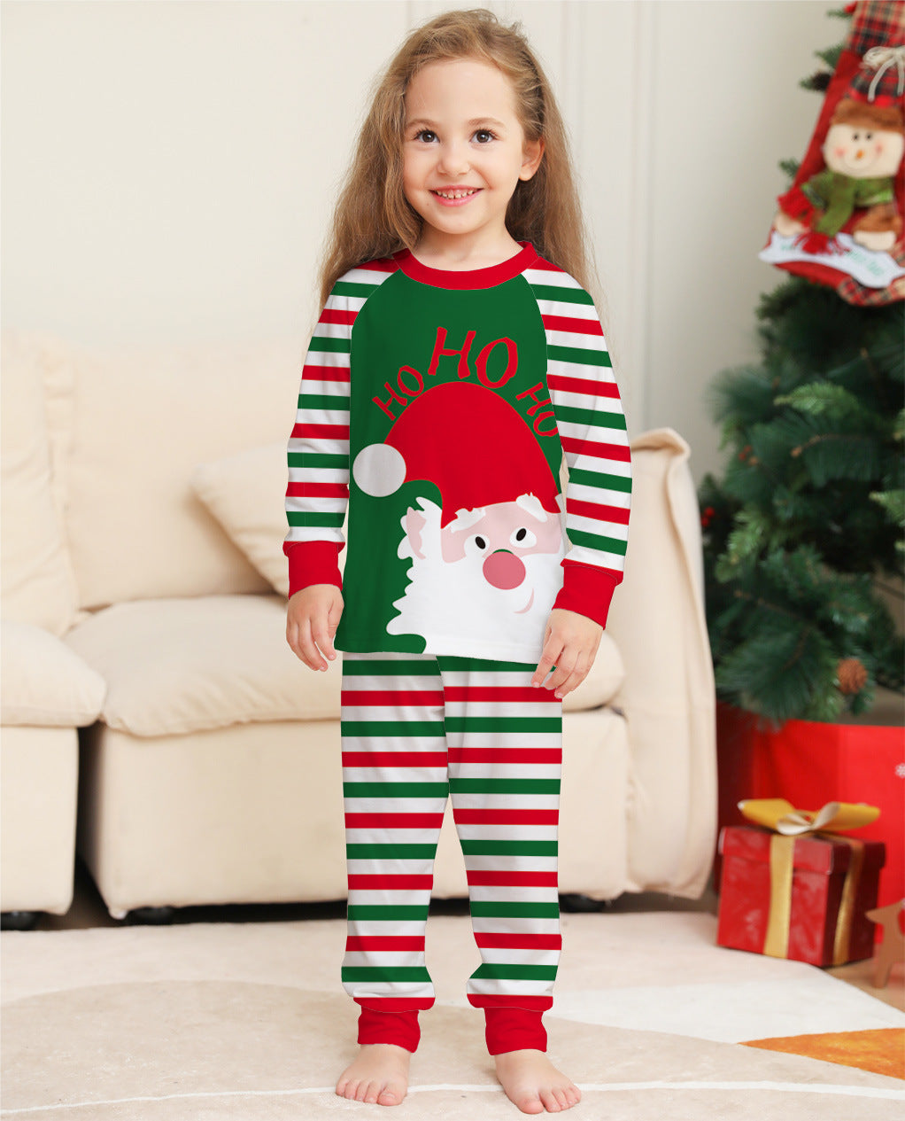 Family Christmas Pajamas Red Stripe Sleepwear