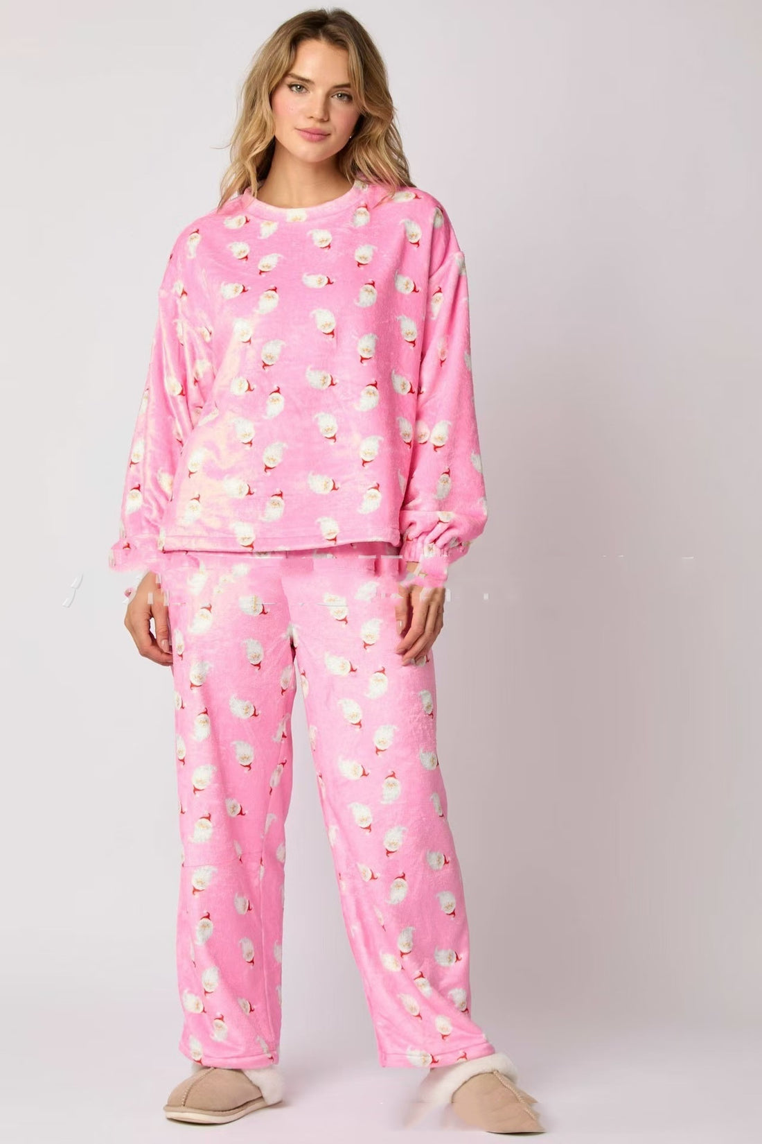 2024 Women's Santa Flannel Pajamas