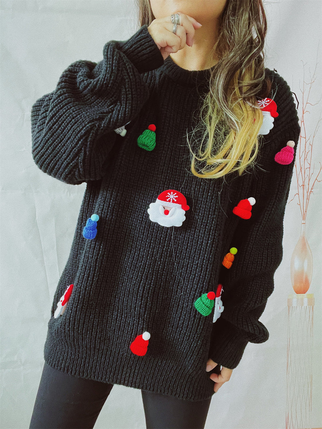 Women's Santa Claus 3D Sweater