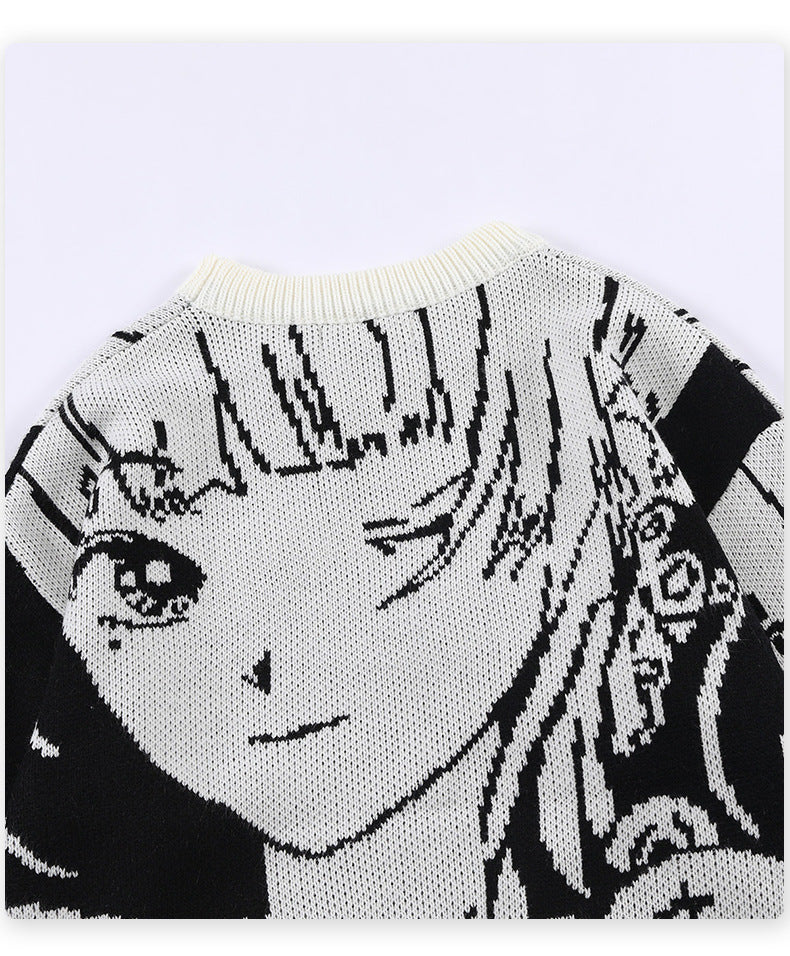 Anime Girl Two-dimensional Long Sleeve Sweater