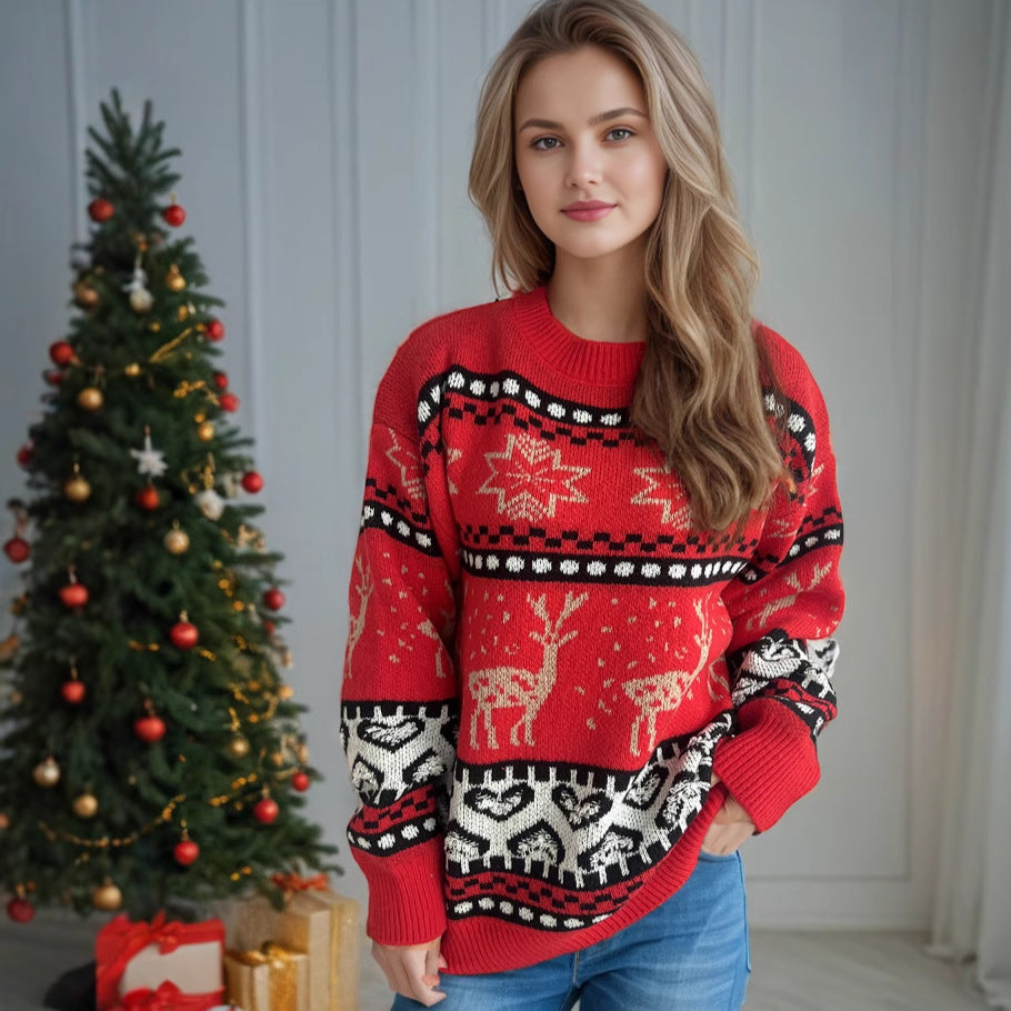 Red Deer Women's Christmas Sweater