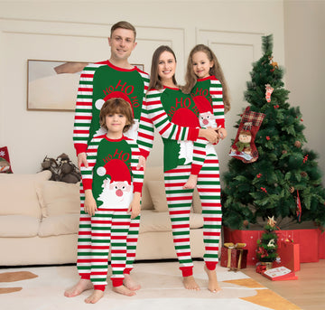 Family Christmas Pajamas Red Stripe Sleepwear