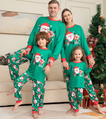 Family Matching Santa Christmas Pajamas