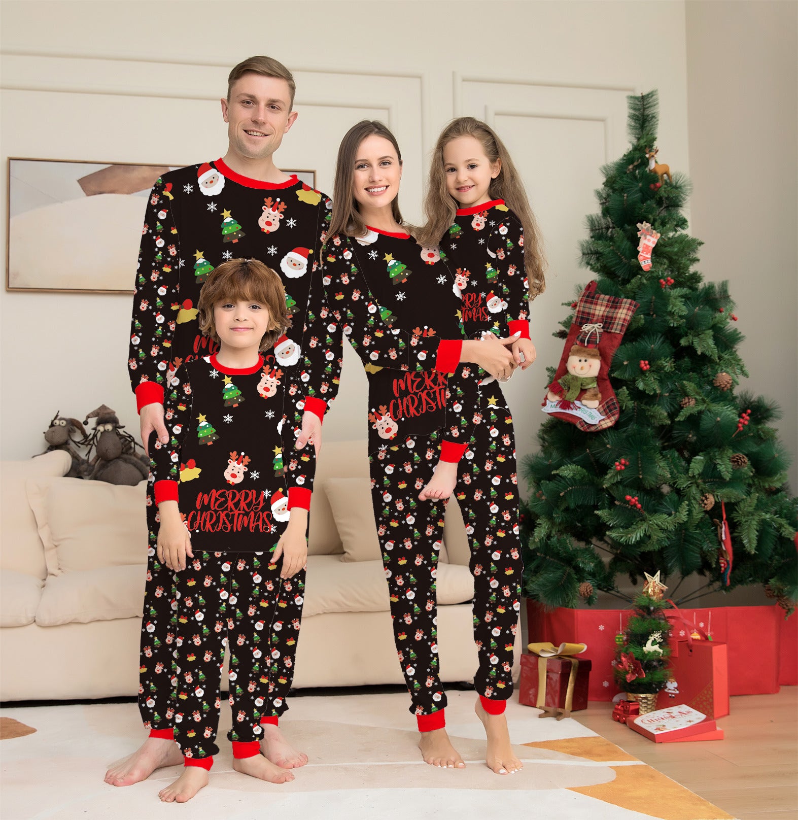 Family Christmas Matching Pajamas Set Sleepwear