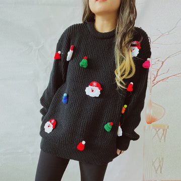 Women's Santa Claus 3D Sweater